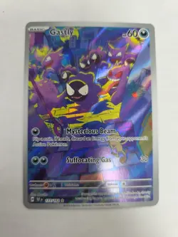 Pokemon TCG Gastly Illustration Rare IR Holo Card 177/162 Temporal Forces NM - Image 1