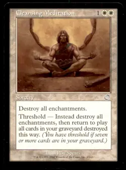 MTG Cleansing Meditation LP Light Play Torment [1321] - Image 1