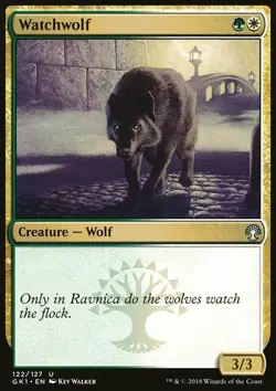 Magic the Gathering MTG Watchwolf (122) Guild Kit GRN LP - Image 1