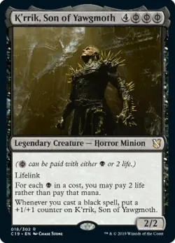 MTG - K'rrik, Son of Yawgmoth - Commander 2019 - NM, English Magic FLAT RATE SHI - Image 1