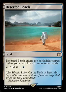 NM Deserted Beach, MTG, Doctor Who, Magic the Gathering, 270 - Image 1
