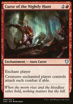 MTG Curse of the Nightly Hunt (90) Commander Anthology 2018 NM - Image 1