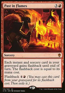 Magic the Gathering MTG Past in Flames (131) Commander 2016 LP - Image 1