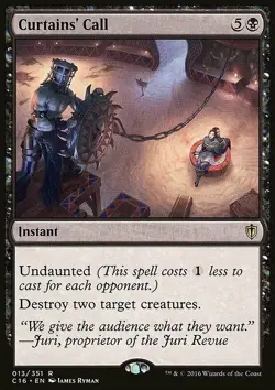 Magic the Gathering MTG Curtains' Call (13) Commander 2016 LP - Image 1