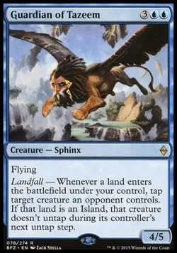 Magic the Gathering MTG Guardian of Tazeem (78) Battle for Zendikar NM - Image 1