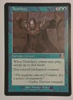Treachery - Urza's Destiny MTG Magic the Gathering Light Play - Image 1