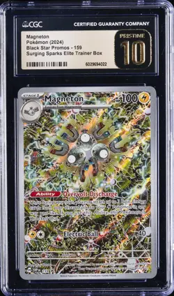 2024 POKEMON SVP EN-SV BLACK STAR PROMO #159 MAGNETON CGC 10 PRISTINE - Image 1