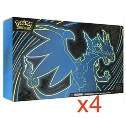 4 X PRESALE Pokemon TCG Phantasmal Flames Mega Charizard X EX UPC - Image 1