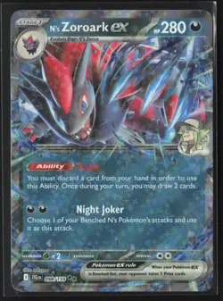 Pokemon TCG Journey Together 098/159 - N's Zoroark ex Double Rare NM - Image 1