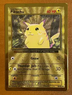 Celebrations UPC Pikachu 058/102 Common Metal Pokemon TCG - Image 1