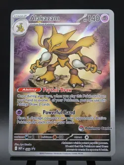 Alakazam 009 Mega Evolution Pokemon Center Stamped Black Star Promo NM - Image 1
