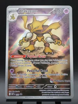 Alakazam 009 Mega Evolution Pokemon Center Stamped Black Star Promo NM - Image 3