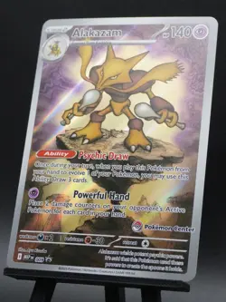 Alakazam 009 Mega Evolution Pokemon Center Stamped Black Star Promo NM - Image 4
