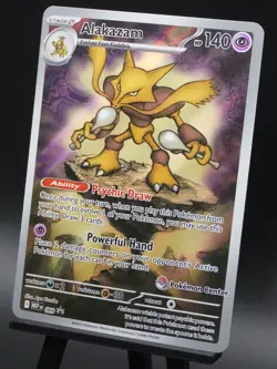 Alakazam 009 Mega Evolution Pokemon Center Stamped Black Star Promo NM - Image 5