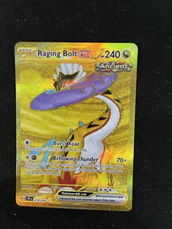 Pokemon TCG Raging Bolt ex Scarlet & Violet-Temporal Forces 218/162 Holo... - Image 2