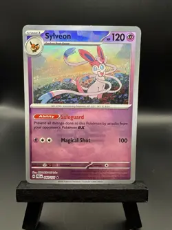 Pokemon Sylveon Poke Ball Pattern 040/131 Prismatic Evolutions Holo LP - Image 1
