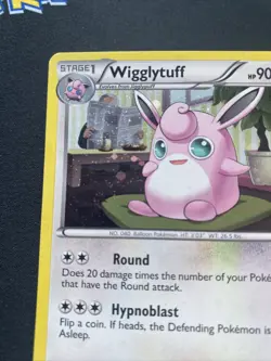 Pokemon TCG Wigglytuff Next Destinies 79/99 Cosmos Swirl Holo Rare LP. - Image 2