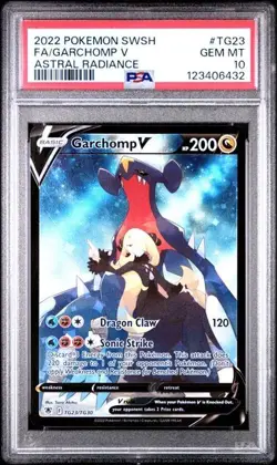 PSA 10 GARCHOMP V TG23 ASTRAL RADIANCE SWORD & SHIELD TRAINER GALLERY POKEMON - Image 1