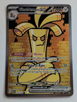 Gholdengo ex 252/182 Sv04: Paradox Rift Special Illustration Rare Pokemon TCG NM - Image 1