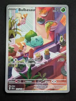 Bulbasaur 143/142 Sv07: Stellar Crown Illustration Rare Pokemon TCG NM - Image 1