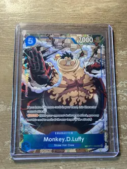 Monkey D Luffy OP11-058 OP13 Treasure Rare TR One Piece Card English NM - Image 1
