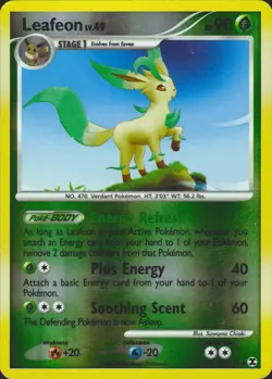 Leafeon 45/111 Reverse Holo Rising Rivals Pokemon Card LP - Image 1