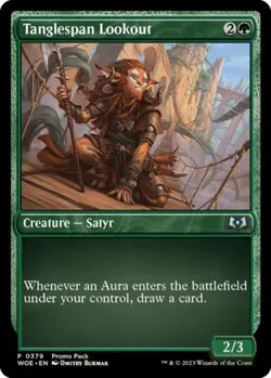 Tanglespan Lookout -Foil Light Play MTG Promo Pack: Wilds of Eldraine - Image 1