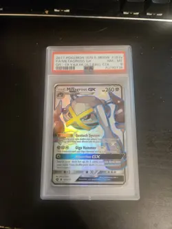 Pokemon TCG Metagross GX Full Art Promo Card 157a/145 PSA 8 - Image 1