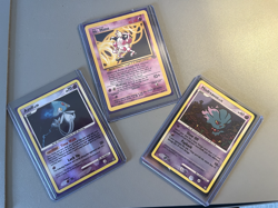 Classic Pokemon Card Bundle - Psychic Pokemon - Mr Mime, Misdreavus, Azelf - Image 1