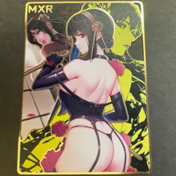 WES - Goddess Story Gold METAL Card - Serial Number #011/200! Yor Spy X Anime - Image 1
