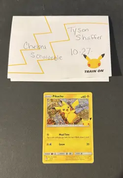 McDonald's Pikachu Holo Card 025/025 25th Anniversary Edition NM Condition - Image 1
