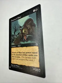 MTG Swarm of Rats Second Age Portal, Regular Common Card The List - Image 3