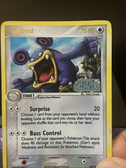 Pokemon Card Loudred 23/100 Reverse Holo Rare EX Crystal Guardians Played - Image 2