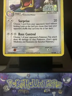 Pokemon Card Loudred 23/100 Reverse Holo Rare EX Crystal Guardians Played - Image 3