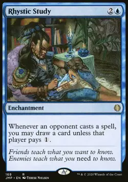 Magic the Gathering MTG Rhystic Study (169) Jumpstart NM - Image 1