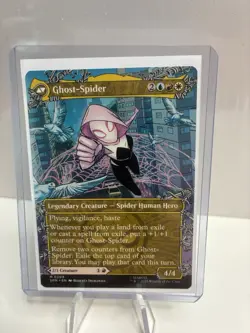 MTG SPIDERMAN spm BORDERLESS GWEN STACY GHOST SPIDER #209 MYTHIC - Image 1