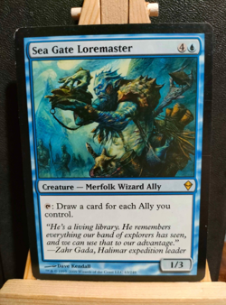Sea Gate Loremaster - Zendikar - Rare - Excellent / LP (see pics) - MTG - Image 1
