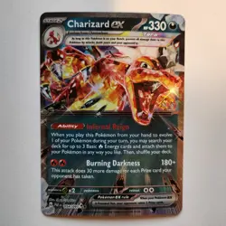 Charizard ex 054/091 Double Rare Paldean Fates Pokemon TCG NM - Image 1