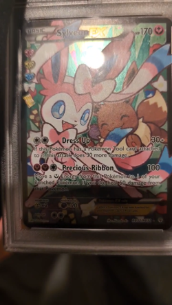 2016 POKEMON XY GENERATIONS RADIANT COLL #RC32 FULL ART SYLVEON EX | PSA 9 - Image 2