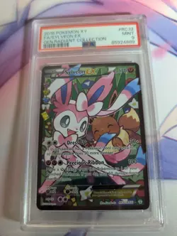 2016 POKEMON XY GENERATIONS RADIANT COLL #RC32 FULL ART SYLVEON EX | PSA 9 - Image 3