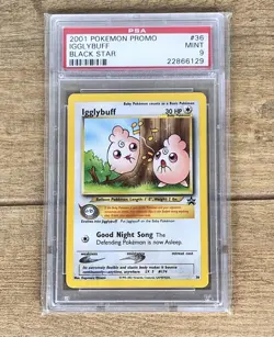 Pokemon Black Star Promo Igglybuff - PSA 9/10 2001 - Image 1