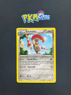 Pokemon TCG Escavalier Noble Victories 80/101 Regular Rare LP. - Image 1
