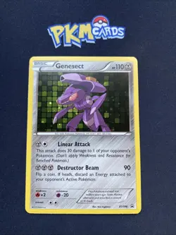 Pokemon TCG Genesect XY196 Black Star Promo Holo LP. - Image 1