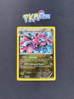 Pokemon TCG Hydreigon Dragons Exalted 98/124 Reverse Holo Rare MP. - Image 1