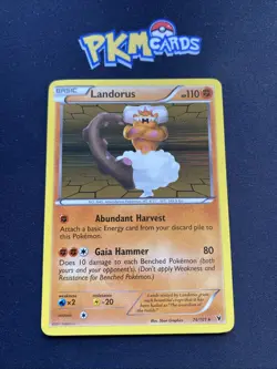 Pokemon TCG Landorus Noble Victories 74/101 Holo Rare LP. - Image 1