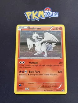 Pokemon TCG Reshiram BW004 Black Star Promo Holo MP. - Image 1