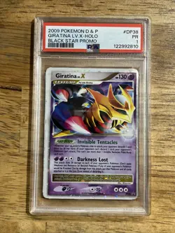 GRADED PSA 1 2009 Pokemon D & P Giratina LV.X-Holo Black Star Promo #DP38 - Image 1
