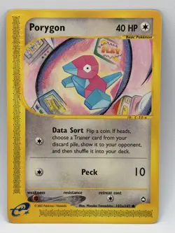 Porygon 103a/147 - Aquapolis Common Regular Pokemon TCG LP - Image 1