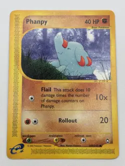 Phanpy 100/147 Aquapolis Set Pokemon TCG Regular Common LP - Image 2