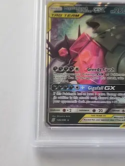 2019 POKEMON SUN & MOON UNIFIED MINDS #126 MEGA SABLEYE & TYRANITAR GX PSA 10 - Image 5